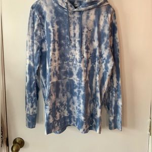 White and Blue Hollister Hoodies for women.  Size L.